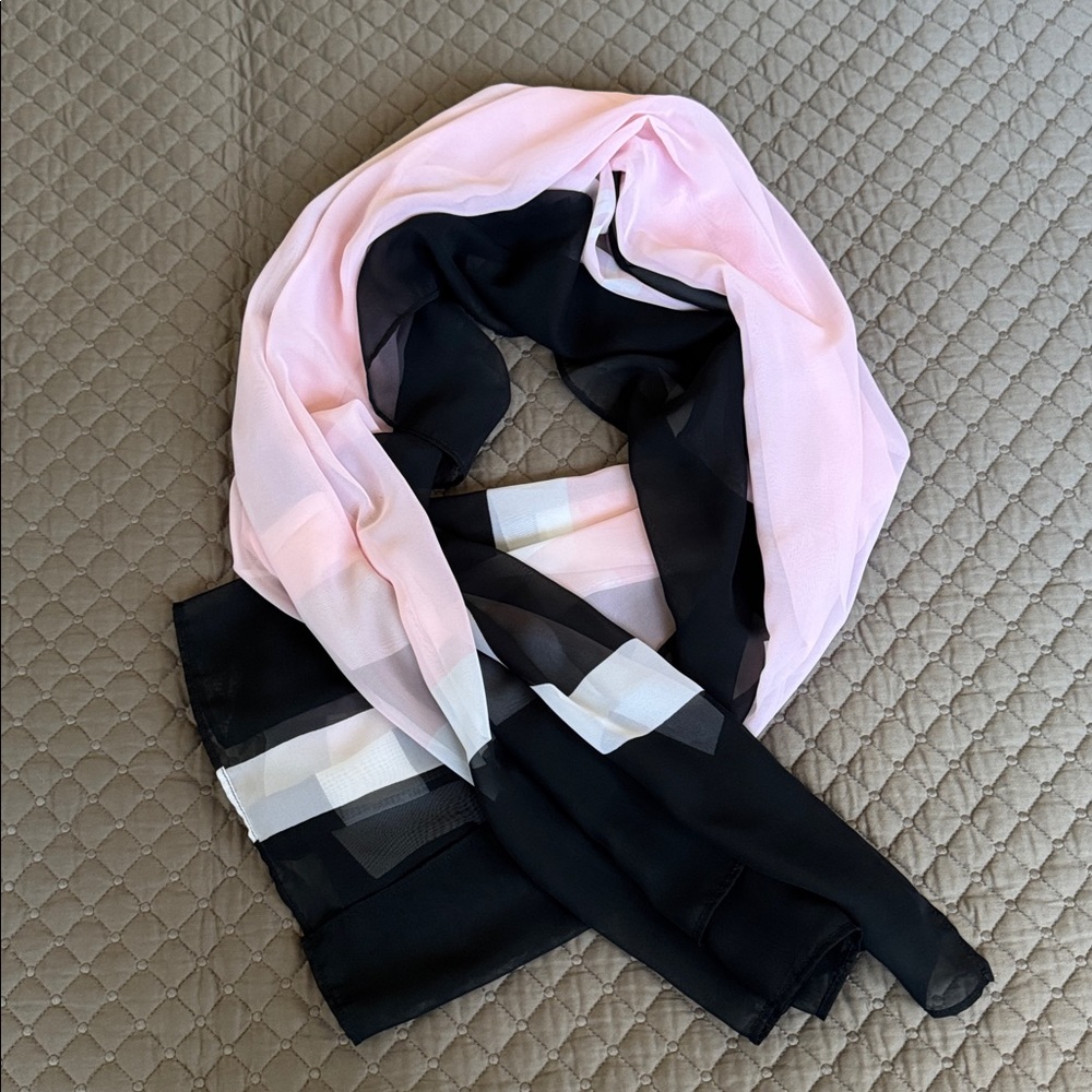 Anne Cole Pink and Black Sheer Wrap